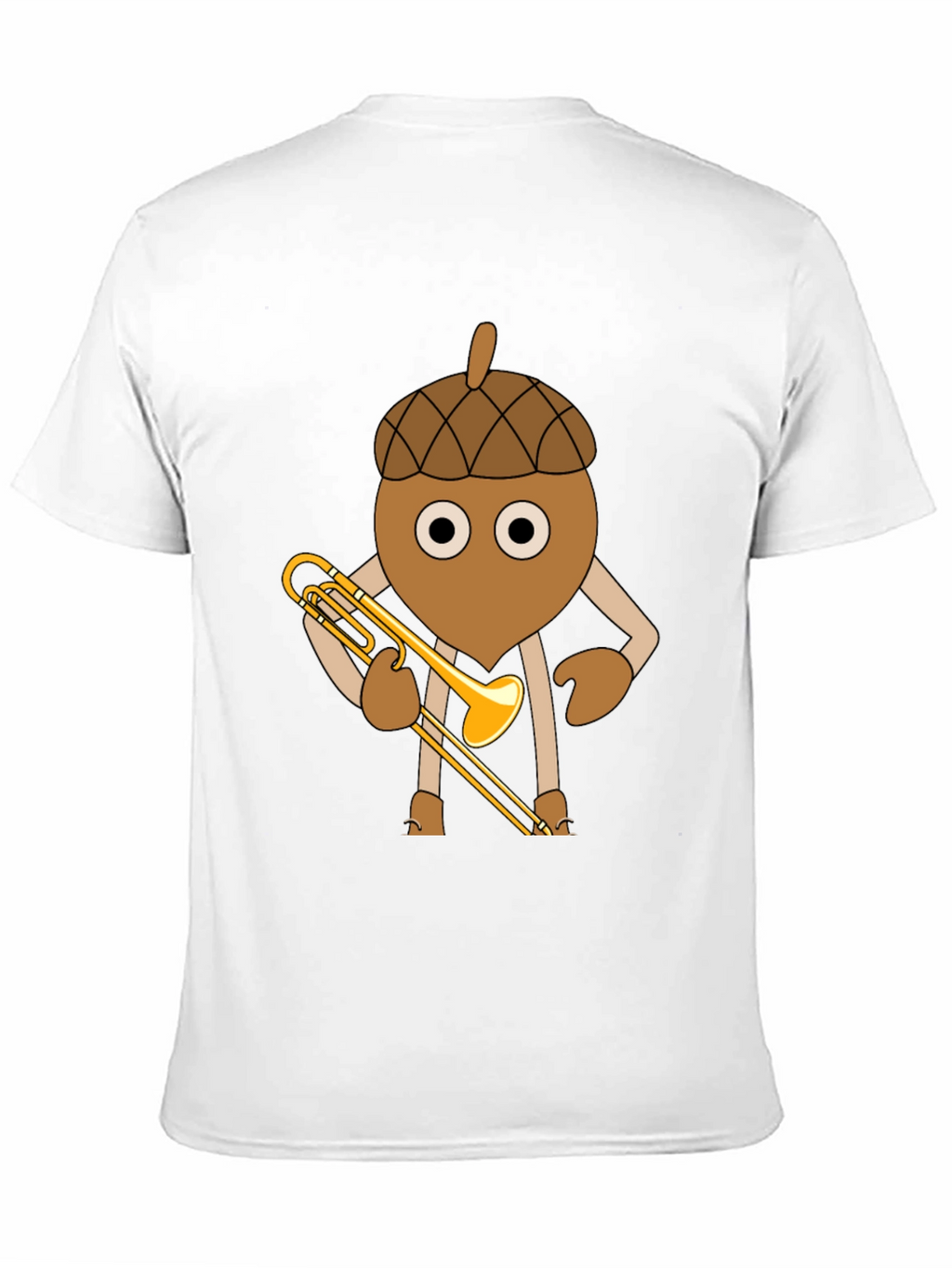 Acorn Trombone Player Graphic T-Shirt
