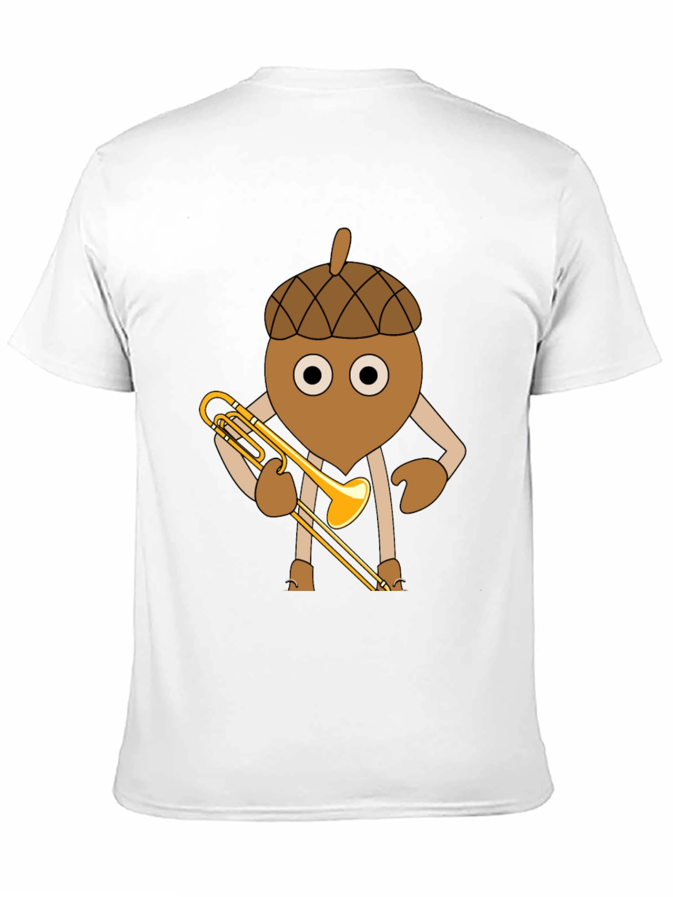 Acorn Trombone Player Graphic T-Shirt
