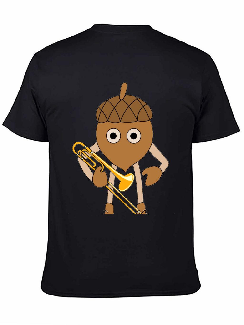 Acorn Trombone Player Graphic T-Shirt