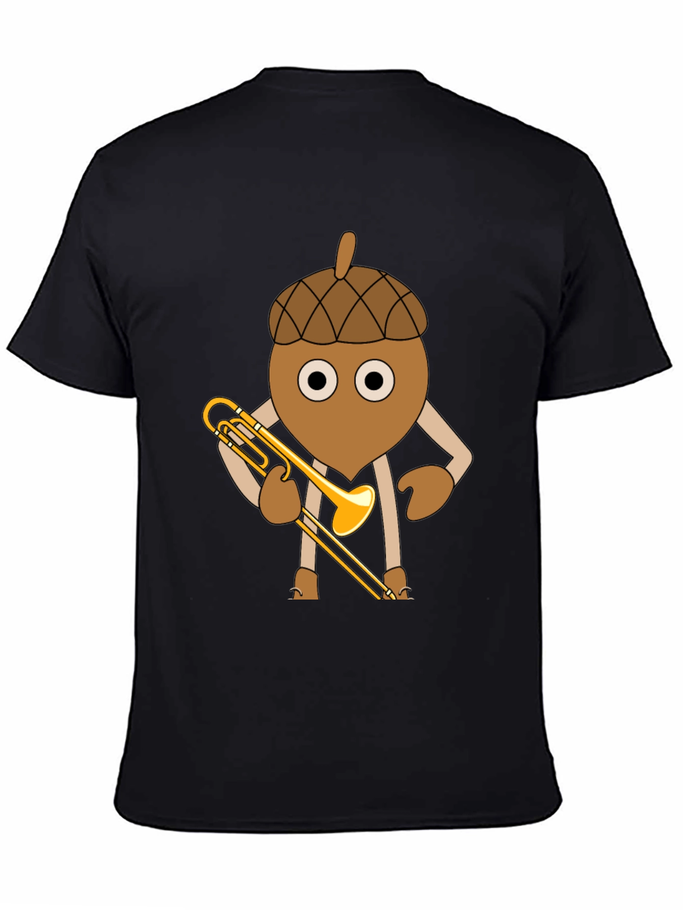 Acorn Trombone Player Graphic T-Shirt