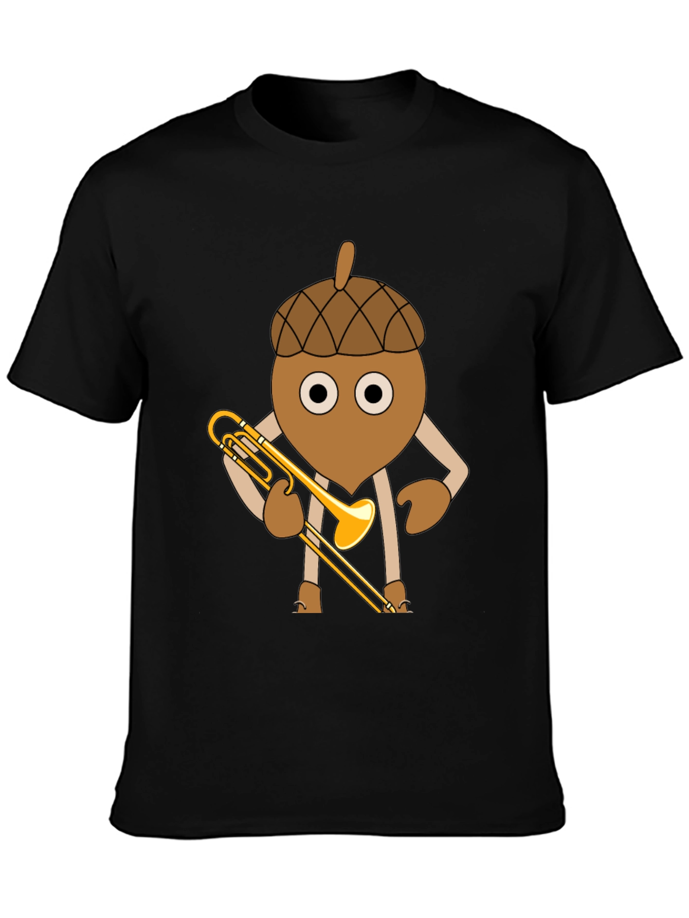 Acorn Trombone Player Graphic T-Shirt