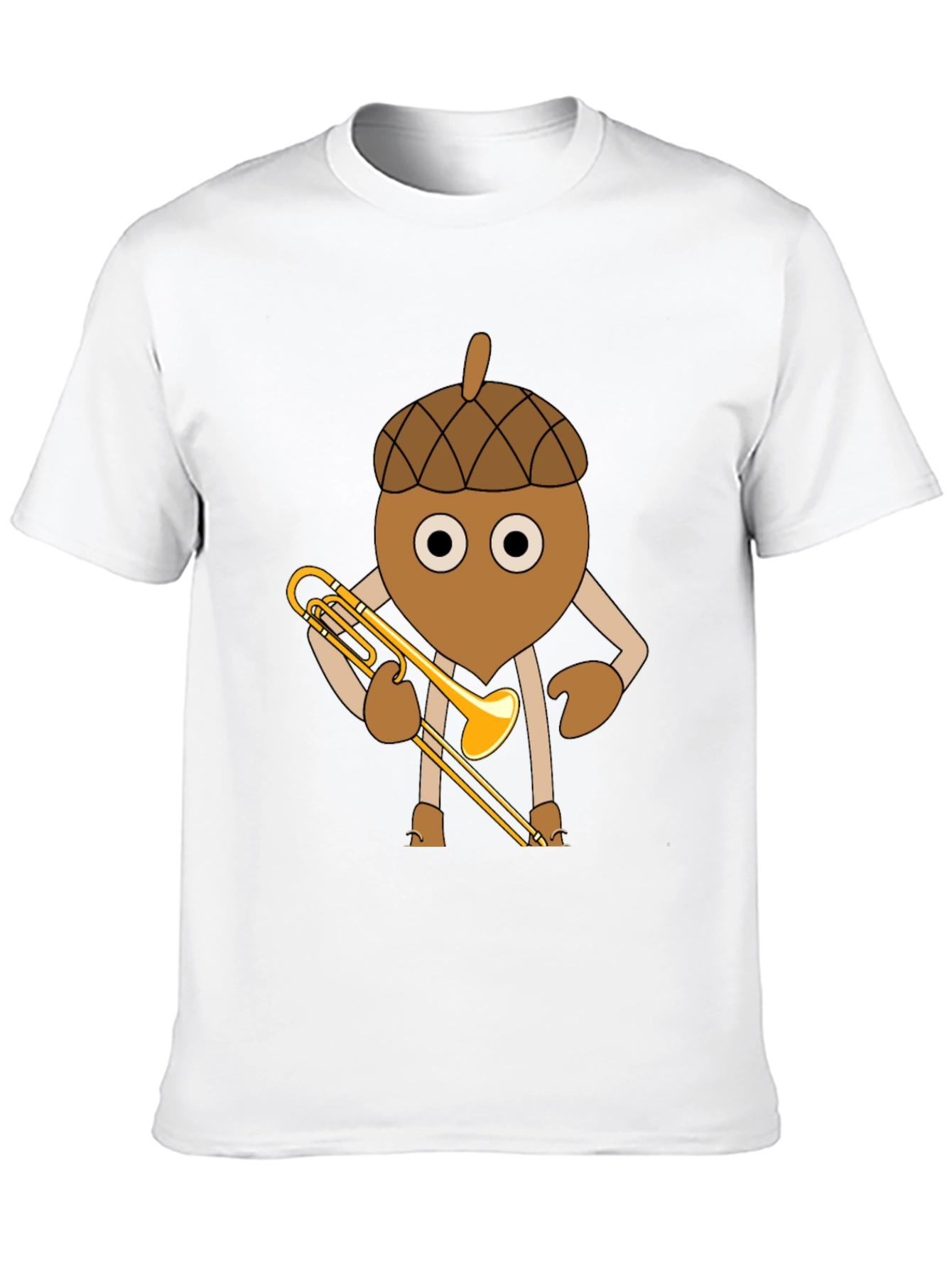 Acorn Trombone Player Graphic T-Shirt