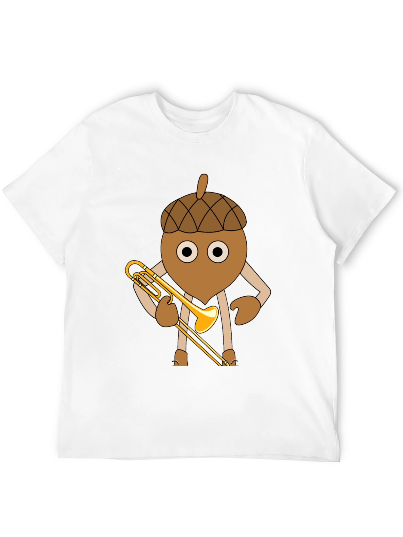 Acorn Trombone Player Graphic T-Shirt
