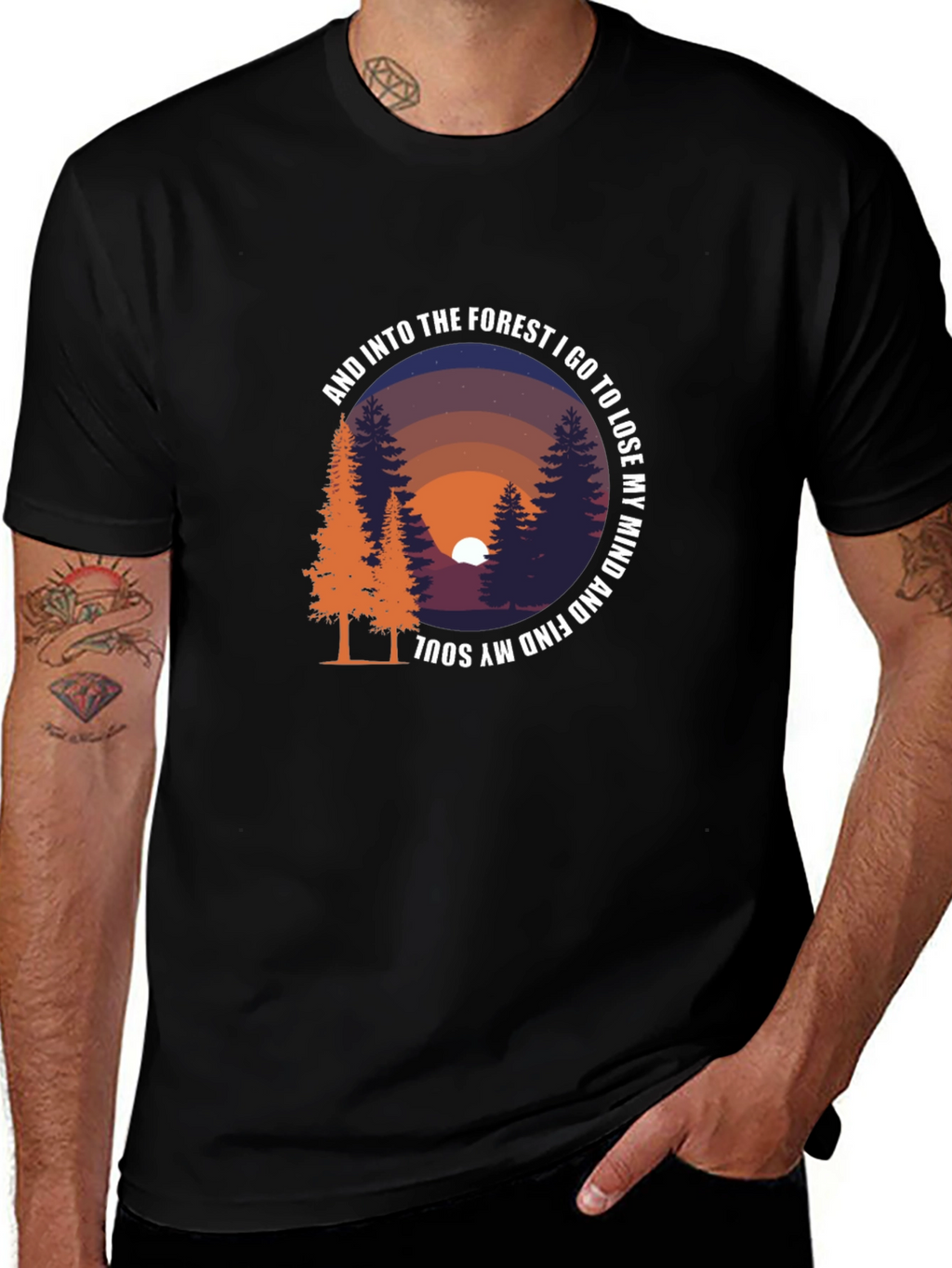 Forest Mind Soul Graphic T-Shirt