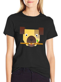 Geometric Dog T-Shirt - Modern Canine Style