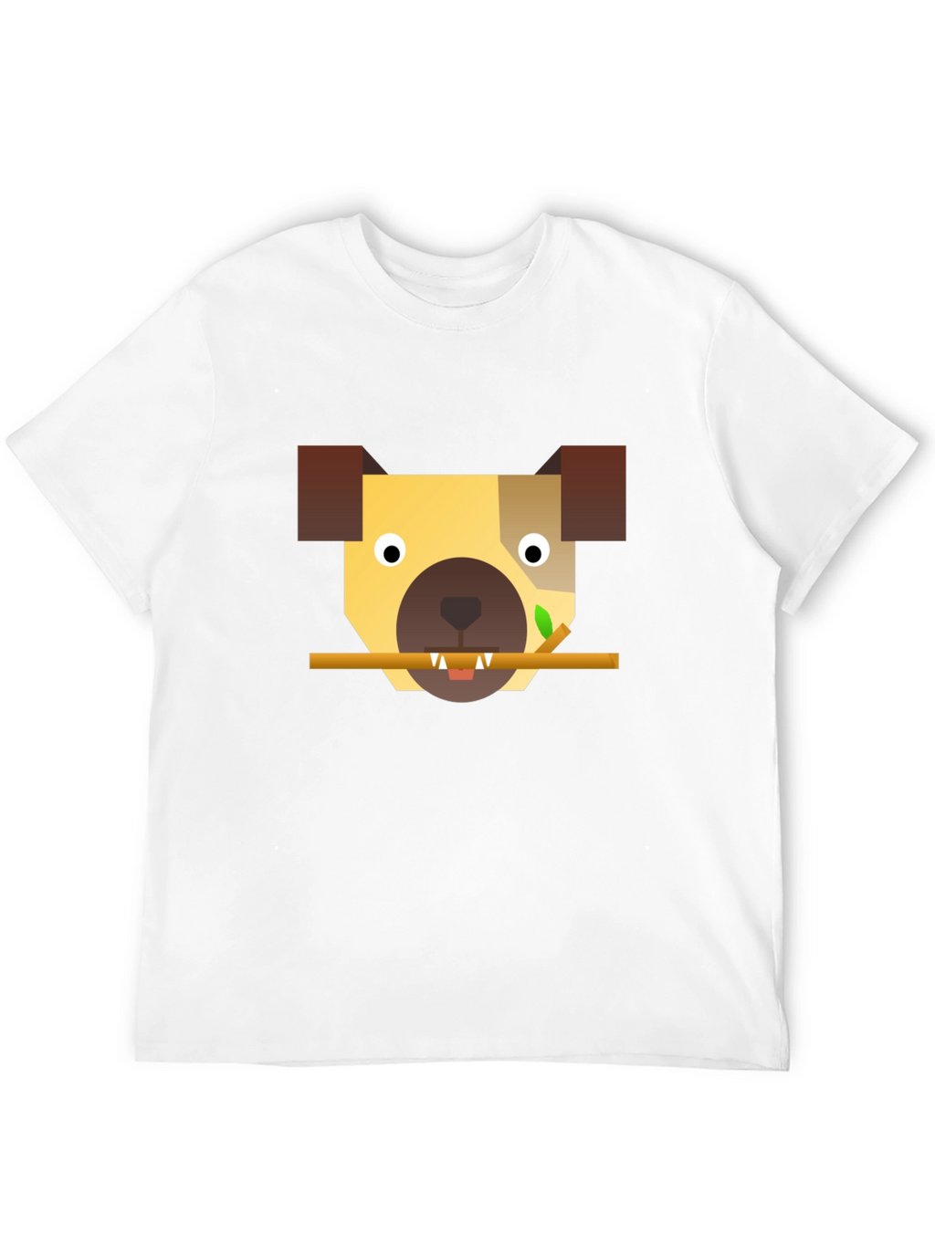 Geometric Dog T-Shirt - Modern Canine Style