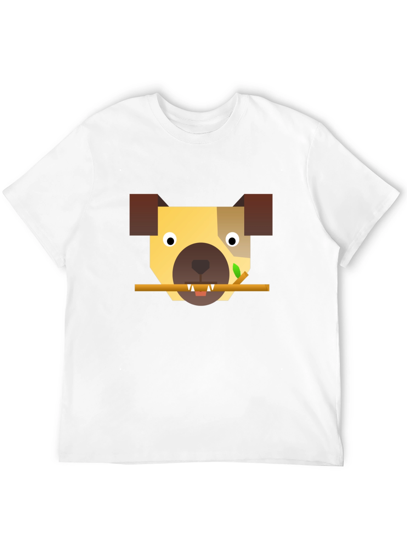 Geometric Dog T-Shirt - Modern Canine Style