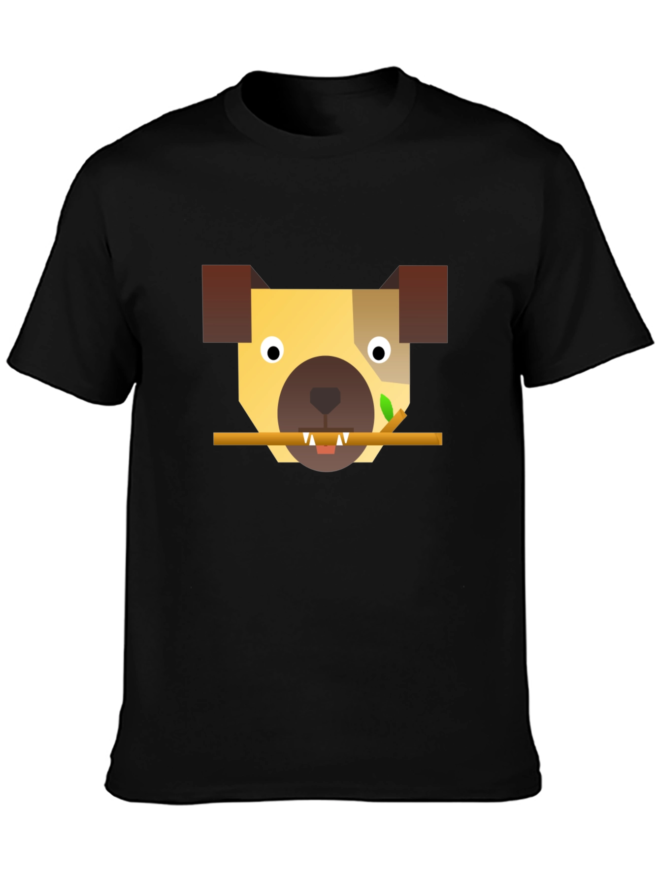 Geometric Dog T-Shirt - Modern Canine Style