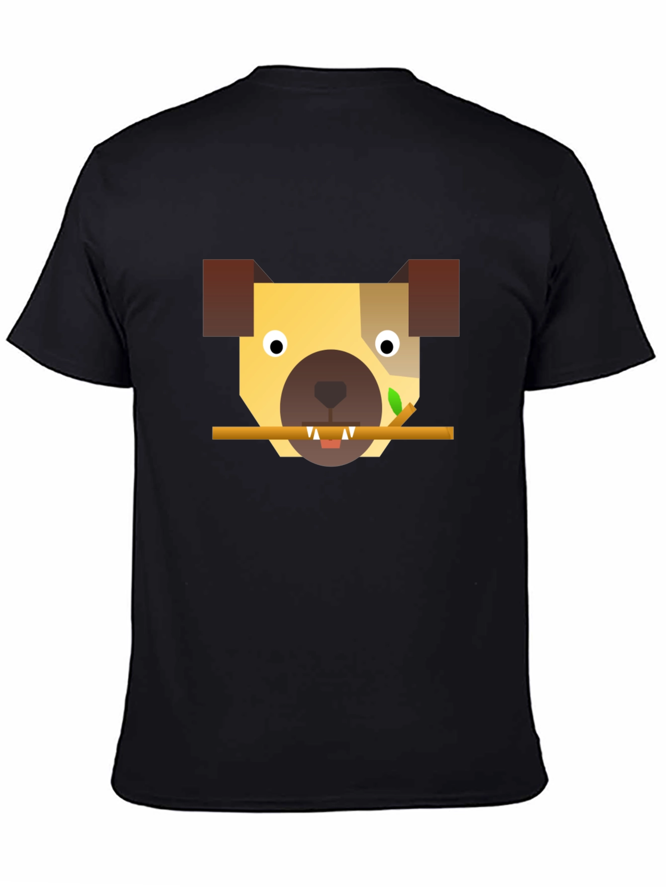 Geometric Dog T-Shirt - Modern Canine Style