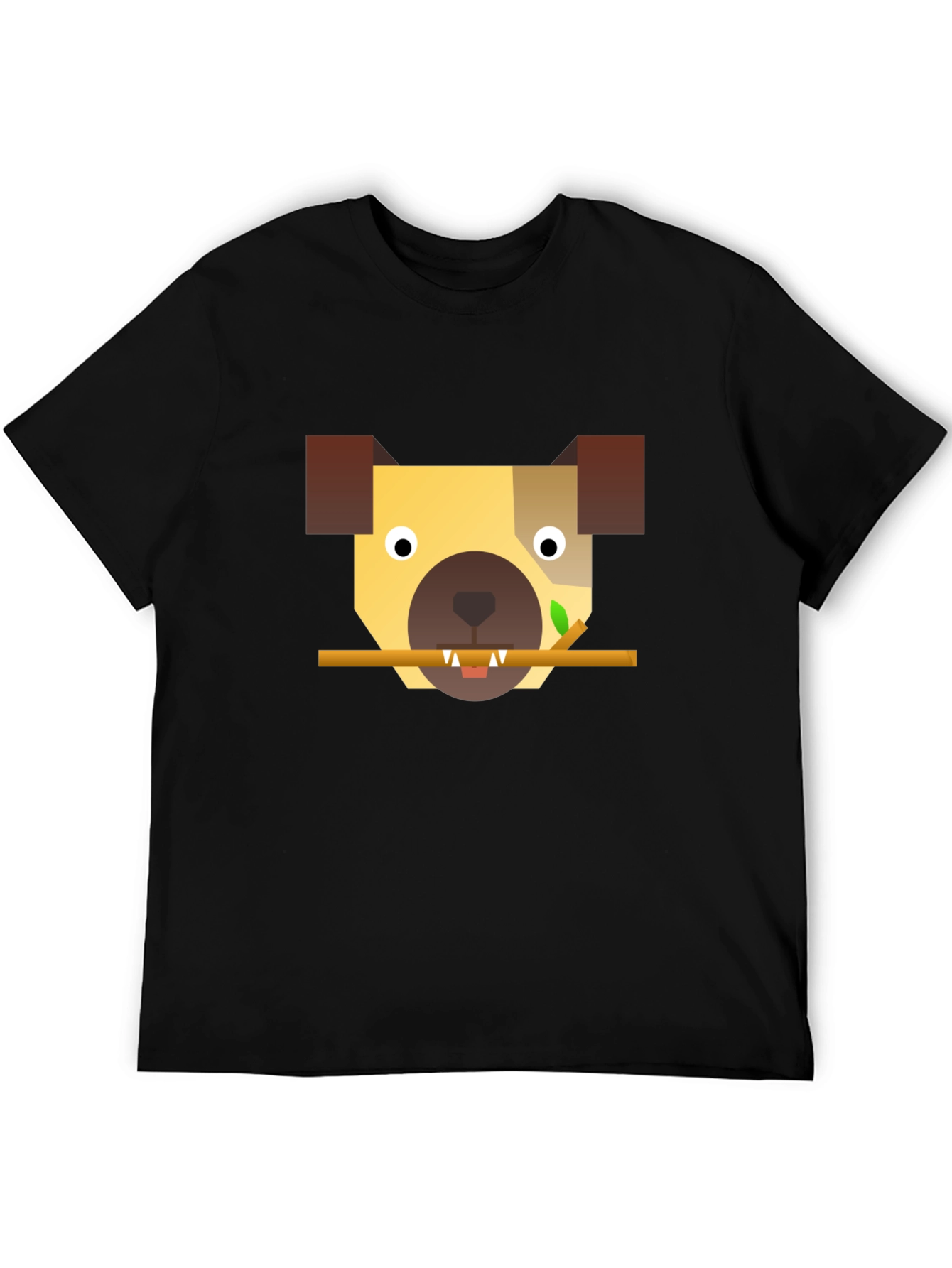 Geometric Dog T-Shirt - Modern Canine Style