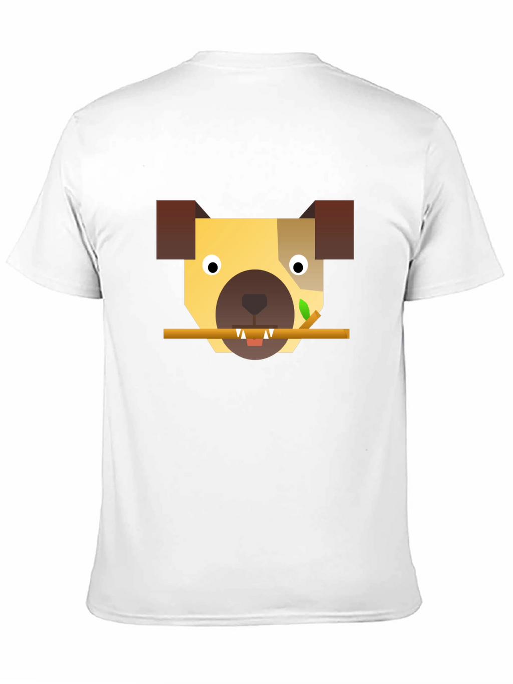 Geometric Dog T-Shirt - Modern Canine Style