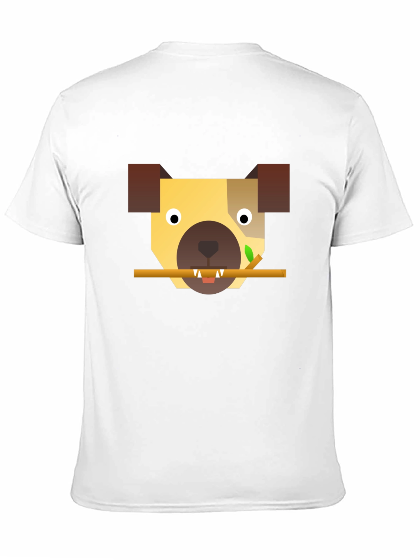 Geometric Dog T-Shirt - Modern Canine Style
