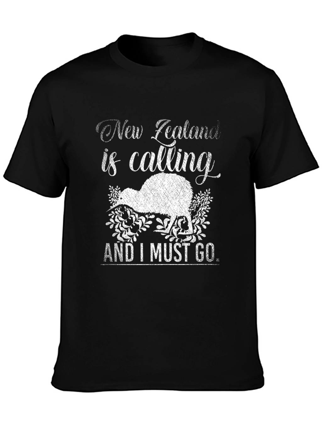 New Zealand Calling Graphic Tee - Kiwi Bird Design