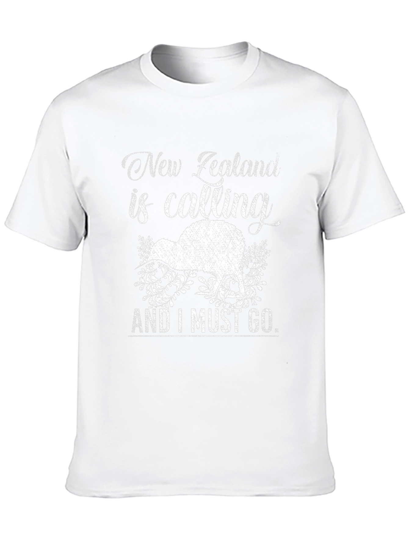 New Zealand Calling Graphic Tee - Kiwi Bird Design