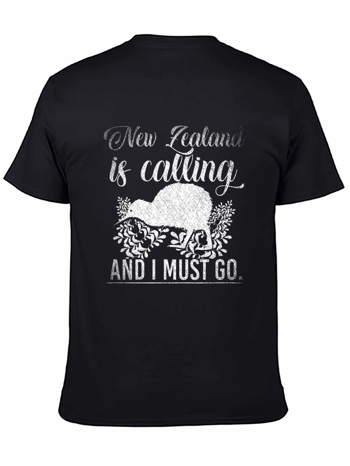 New Zealand Calling Graphic Tee - Kiwi Bird Design