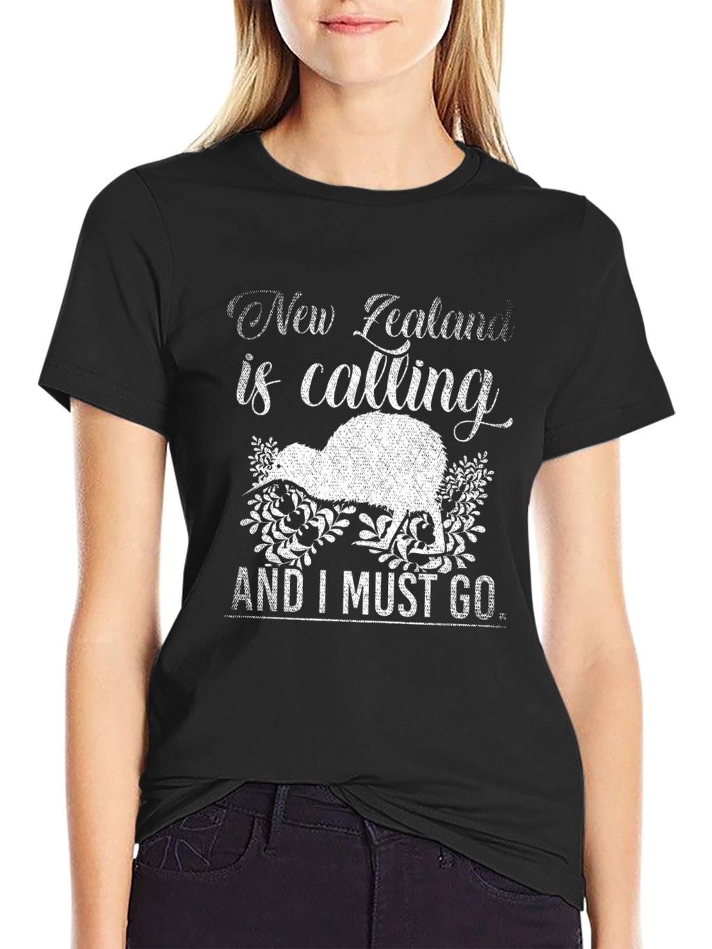 New Zealand Calling Graphic Tee - Kiwi Bird Design