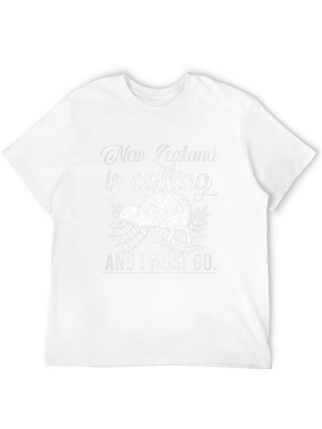 New Zealand Calling Graphic Tee - Kiwi Bird Design