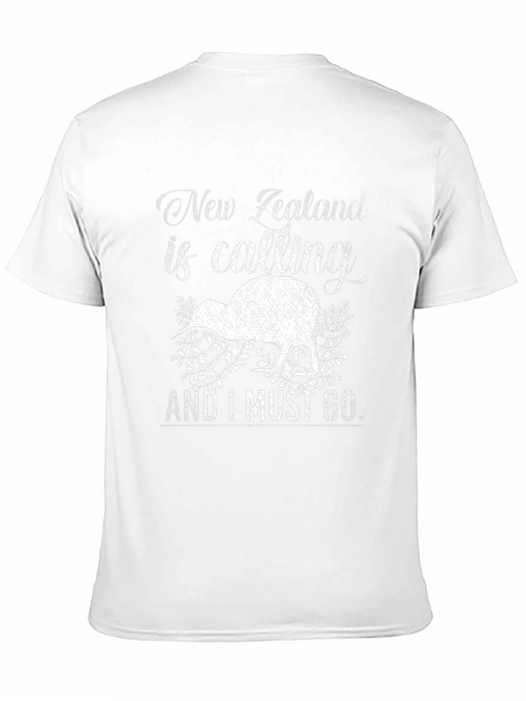 New Zealand Calling Graphic Tee - Kiwi Bird Design