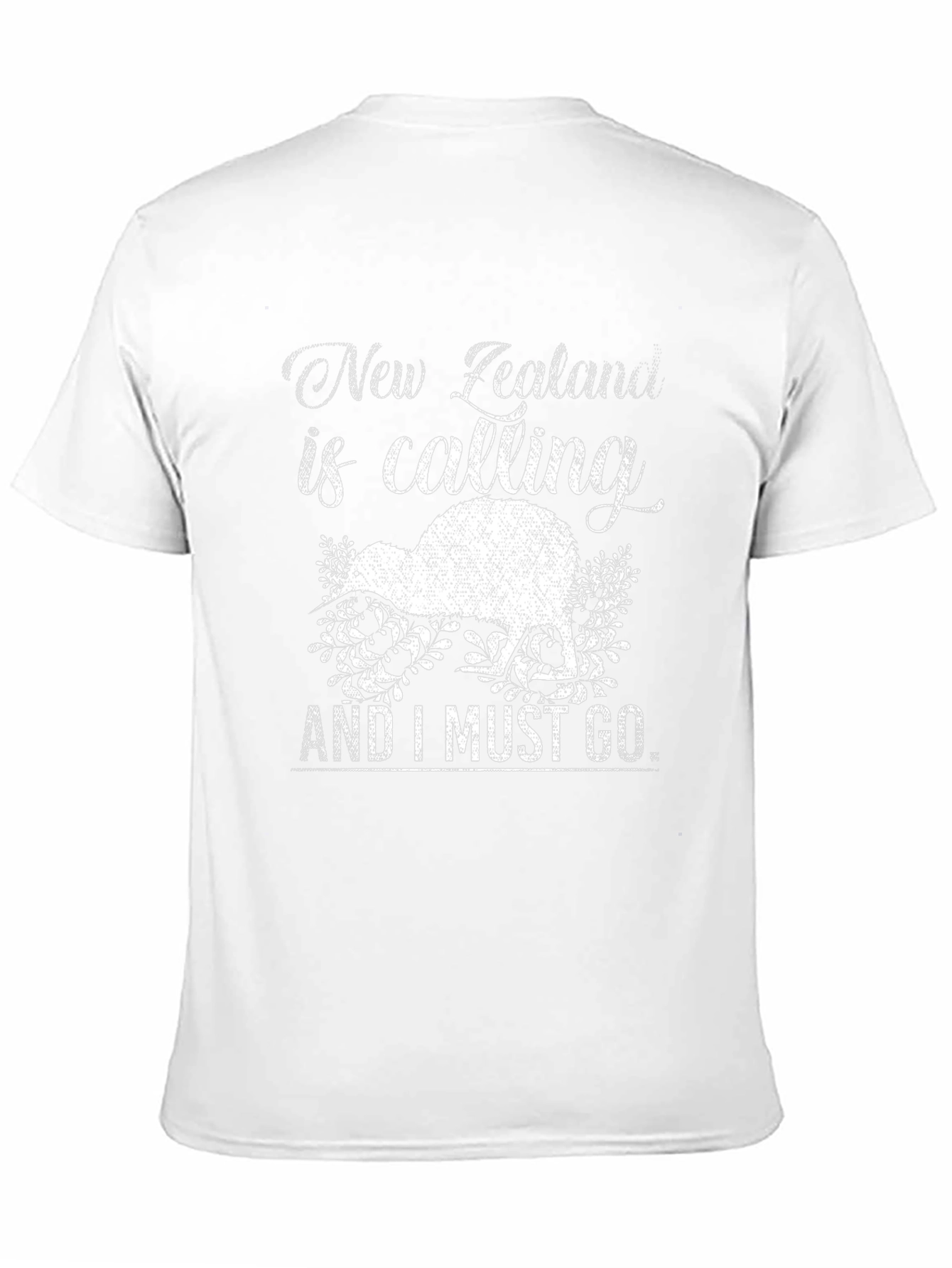 New Zealand Calling Graphic Tee - Kiwi Bird Design