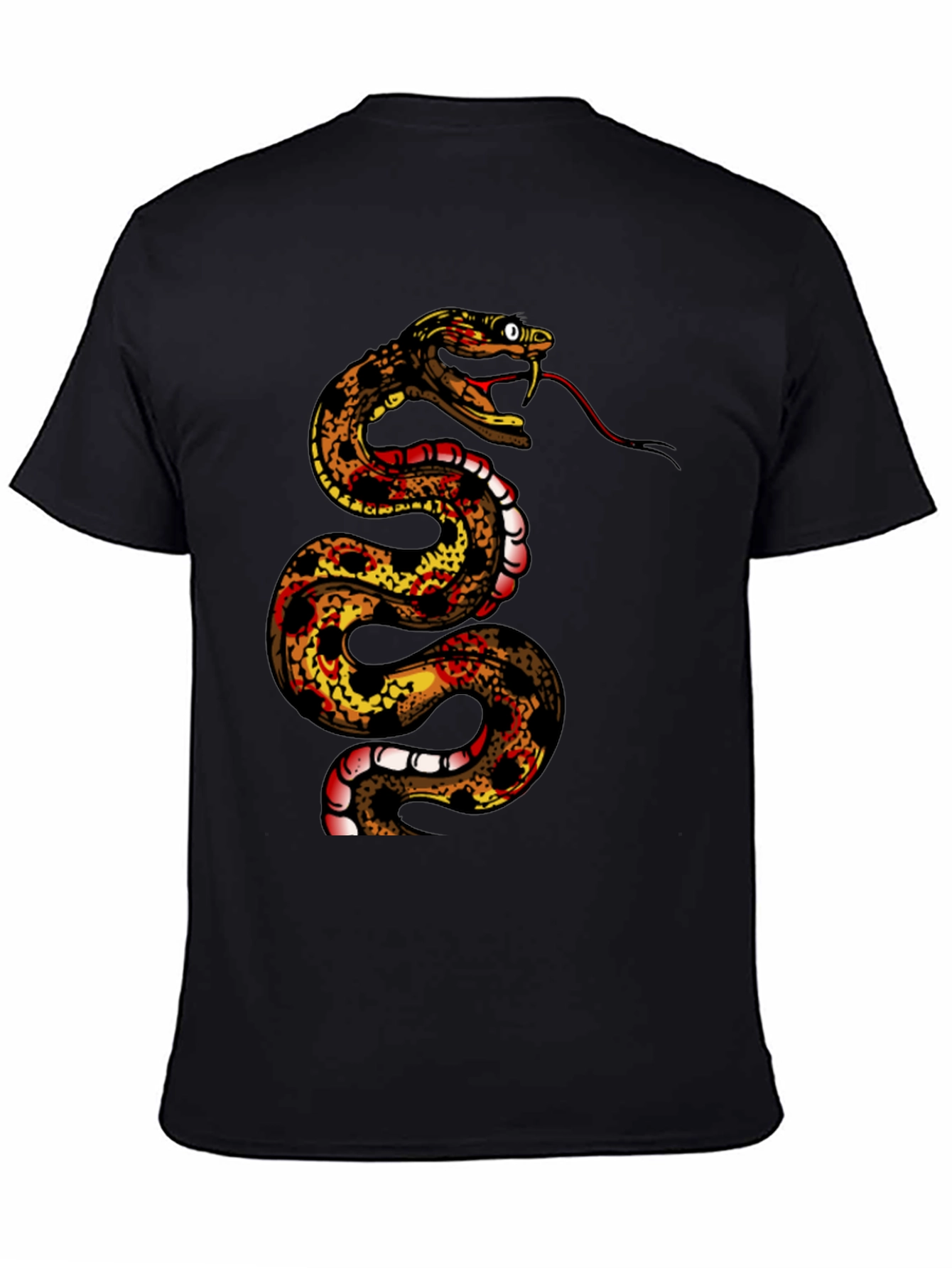 Snake Graphic Tee - Mens Black T-Shirt