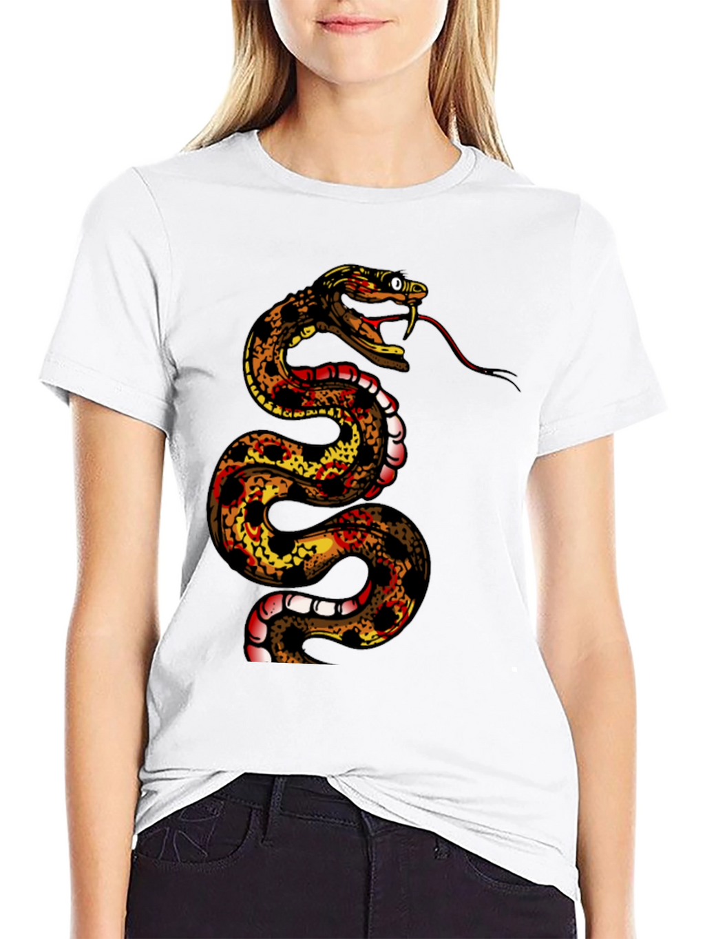 Snake Graphic Tee - Mens Black T-Shirt