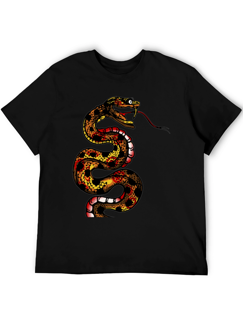 Snake Graphic Tee - Mens Black T-Shirt