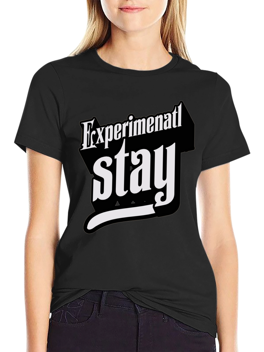Experimental Stay T-Shirt - Bold Graphic Tee