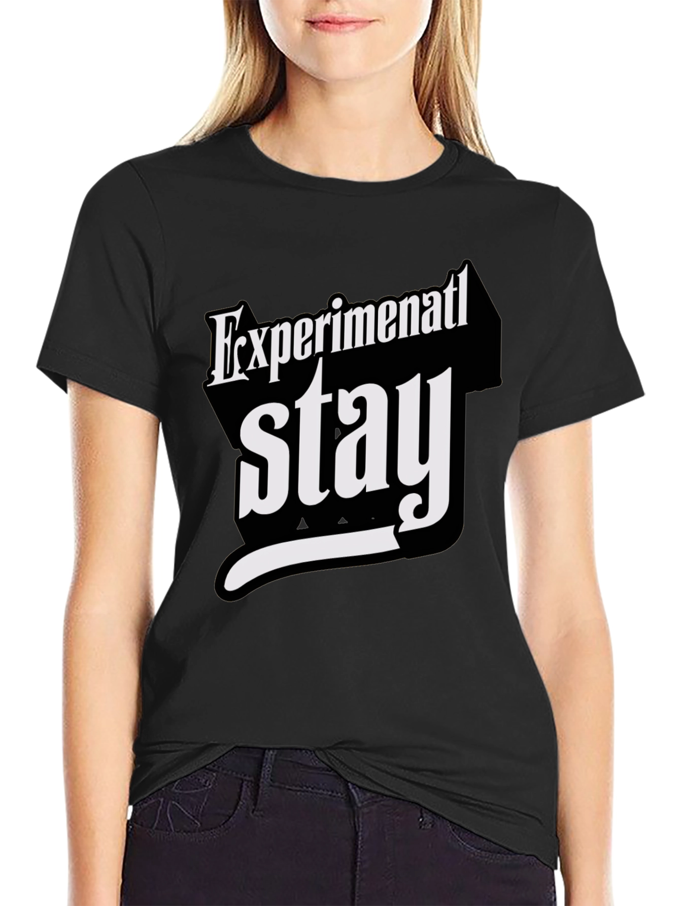 Experimental Stay T-Shirt - Bold Graphic Tee