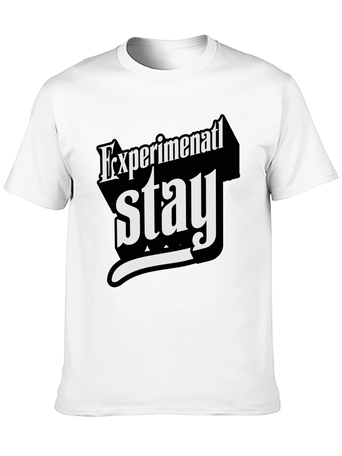Experimental Stay T-Shirt - Bold Graphic Tee