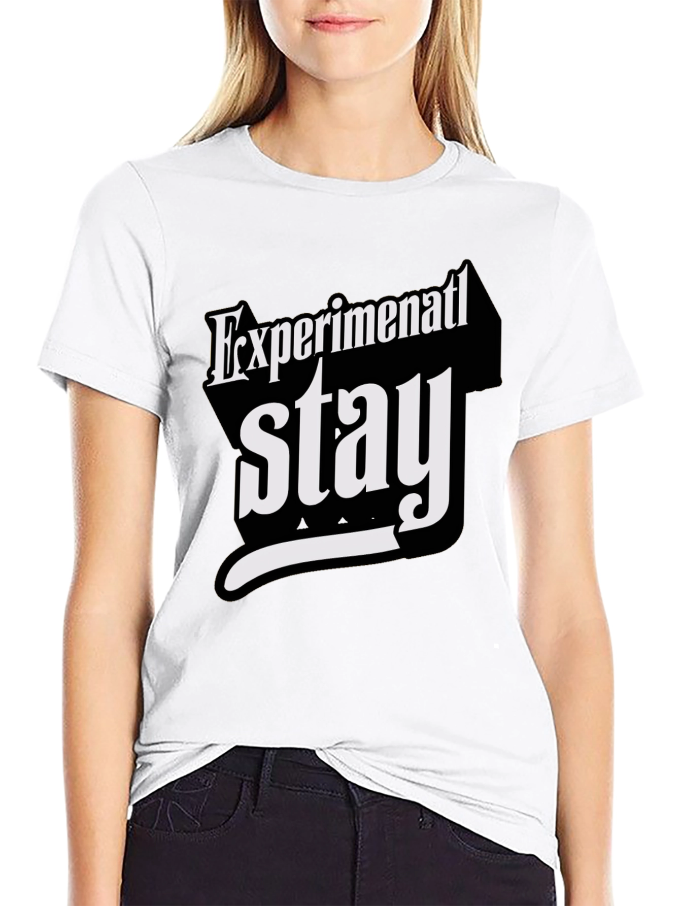 Experimental Stay T-Shirt - Bold Graphic Tee
