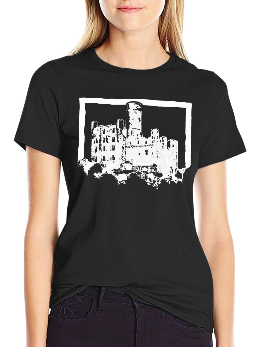 Castle Graphic Tee - Mens Black T-Shirt