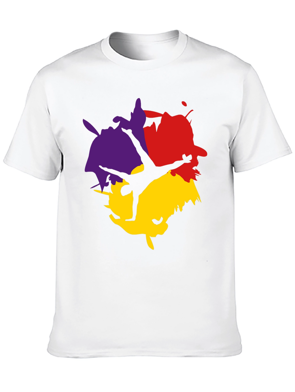 Abstract Splash T-Shirt - Black