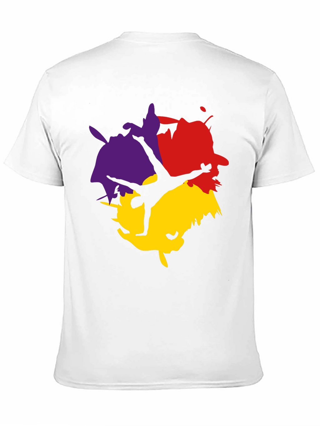 Abstract Splash T-Shirt - Black