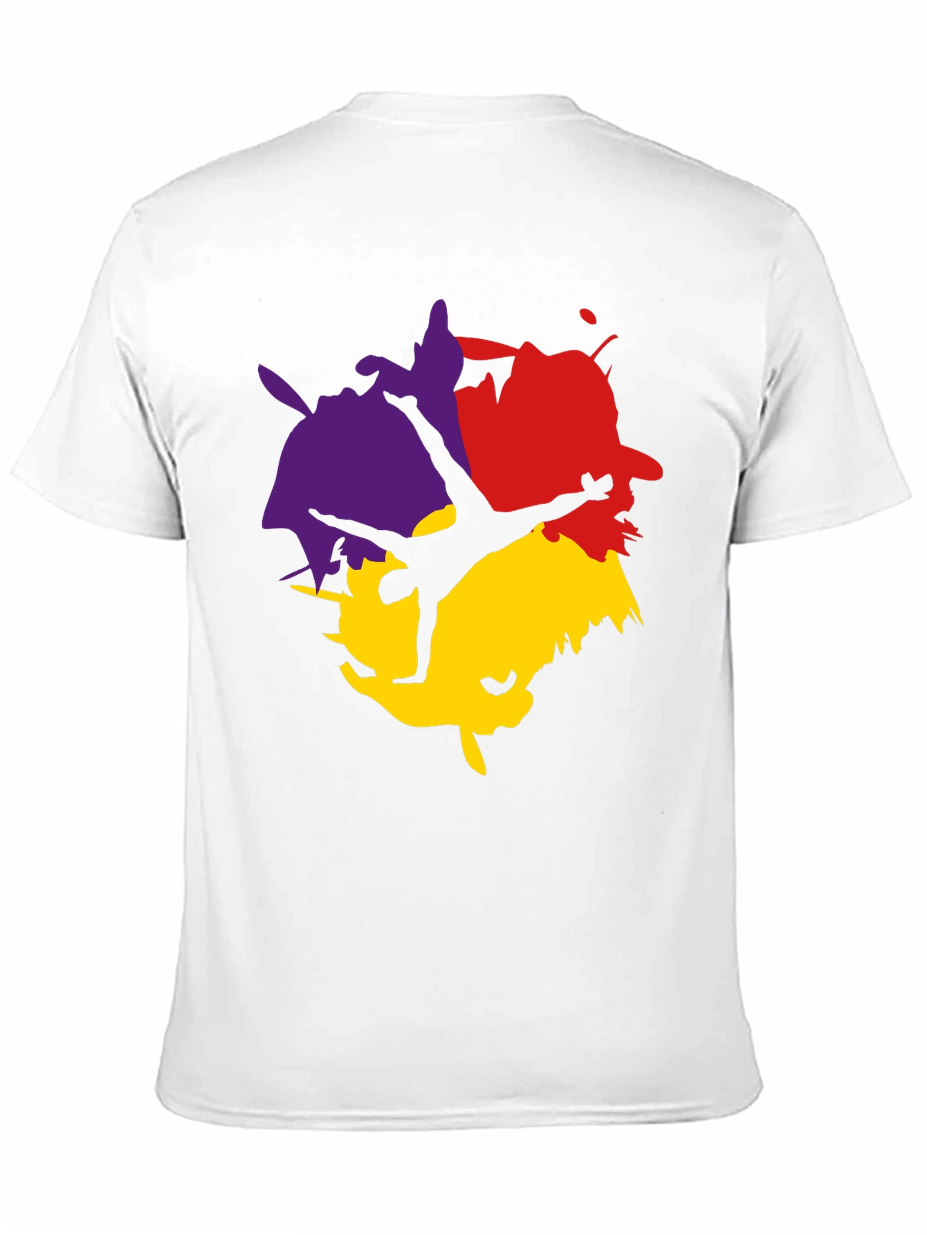 Abstract Splash T-Shirt - Black