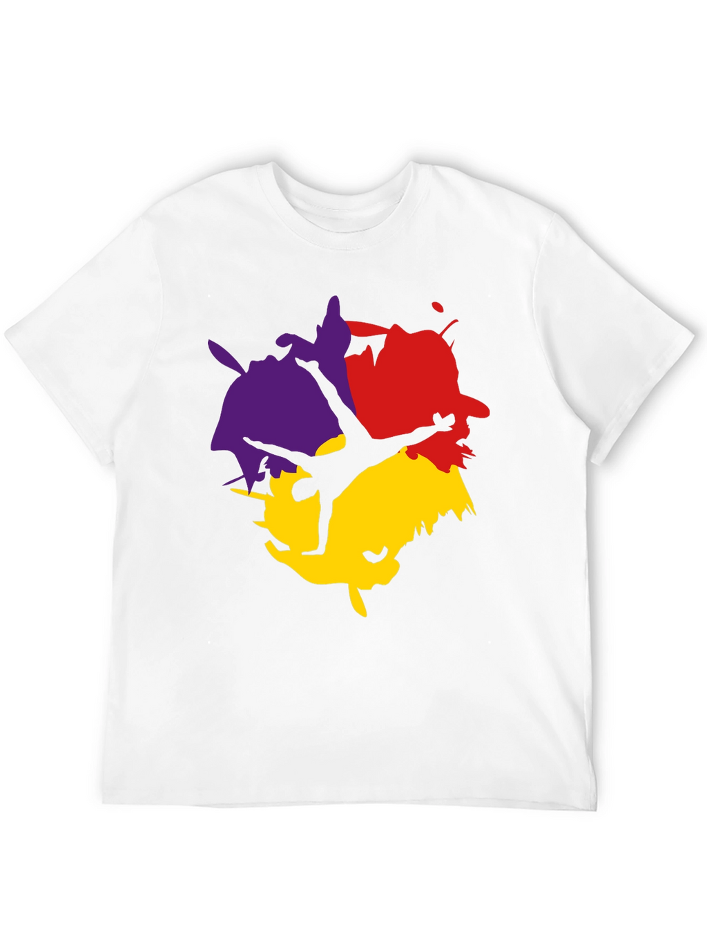 Abstract Splash T-Shirt - Black