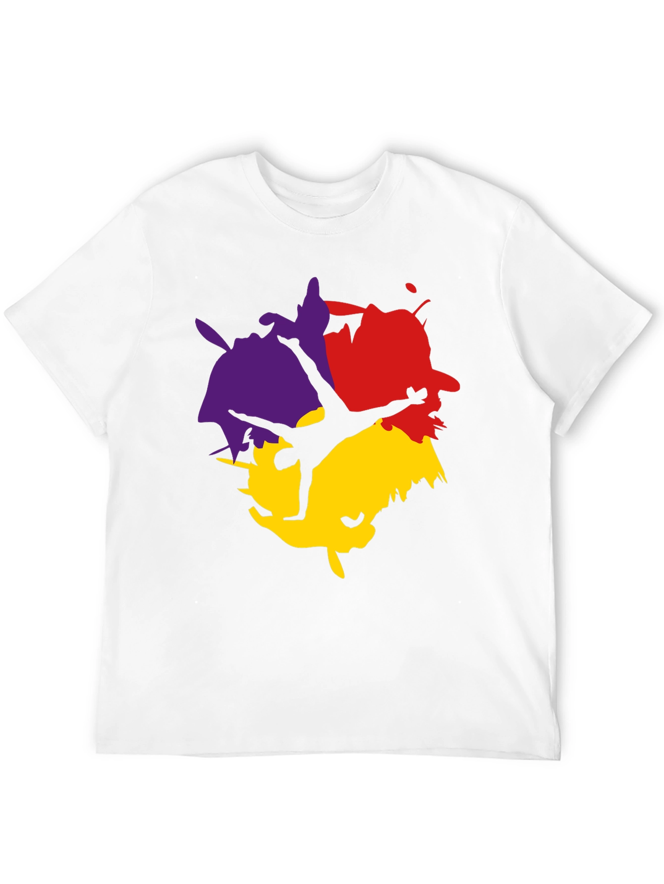 Abstract Splash T-Shirt - Black