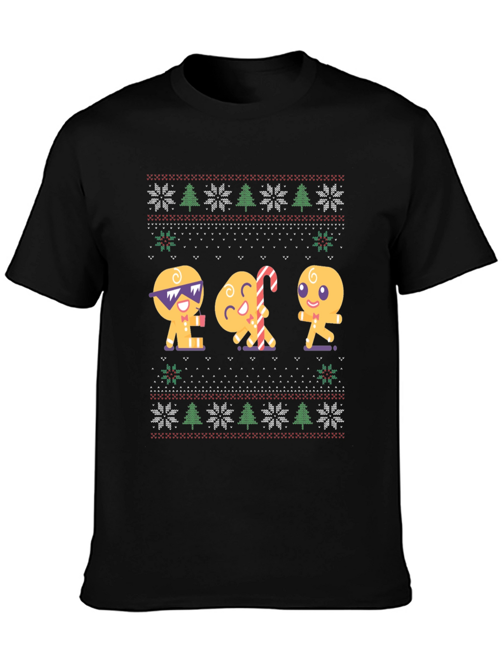 Gingerbread Cookie Ugly Christmas T-Shirt