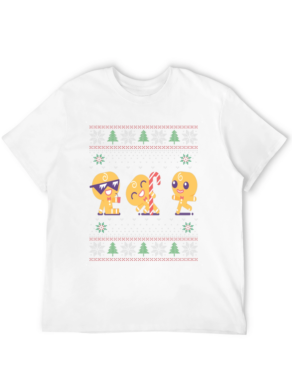 Gingerbread Cookie Ugly Christmas T-Shirt
