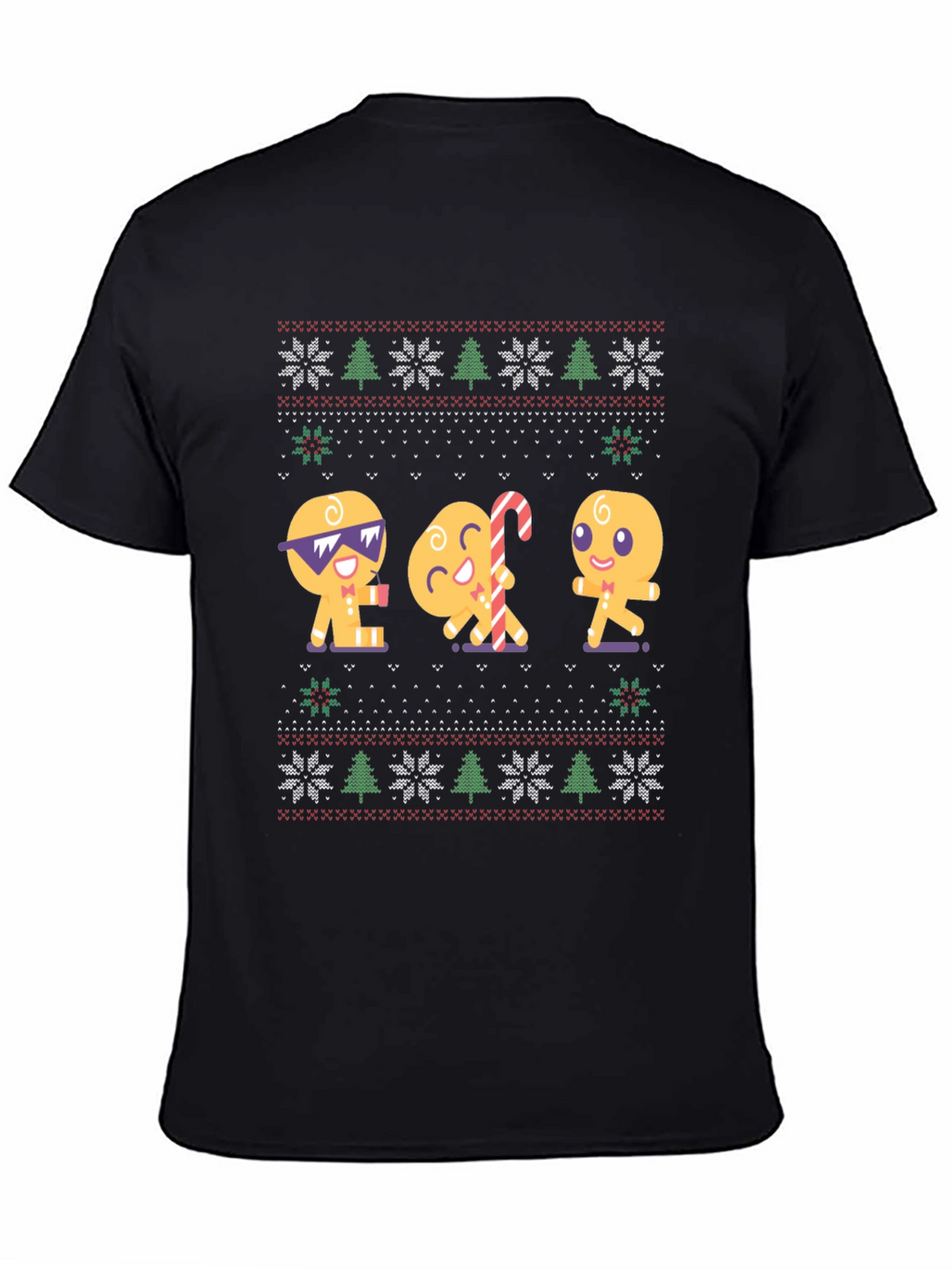 Gingerbread Cookie Ugly Christmas T-Shirt