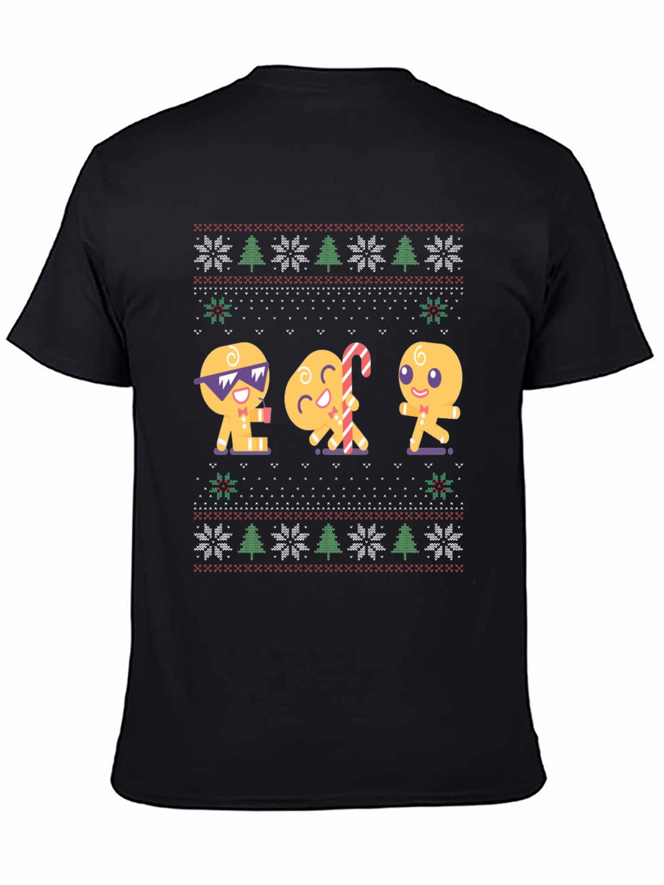Gingerbread Cookie Ugly Christmas T-Shirt