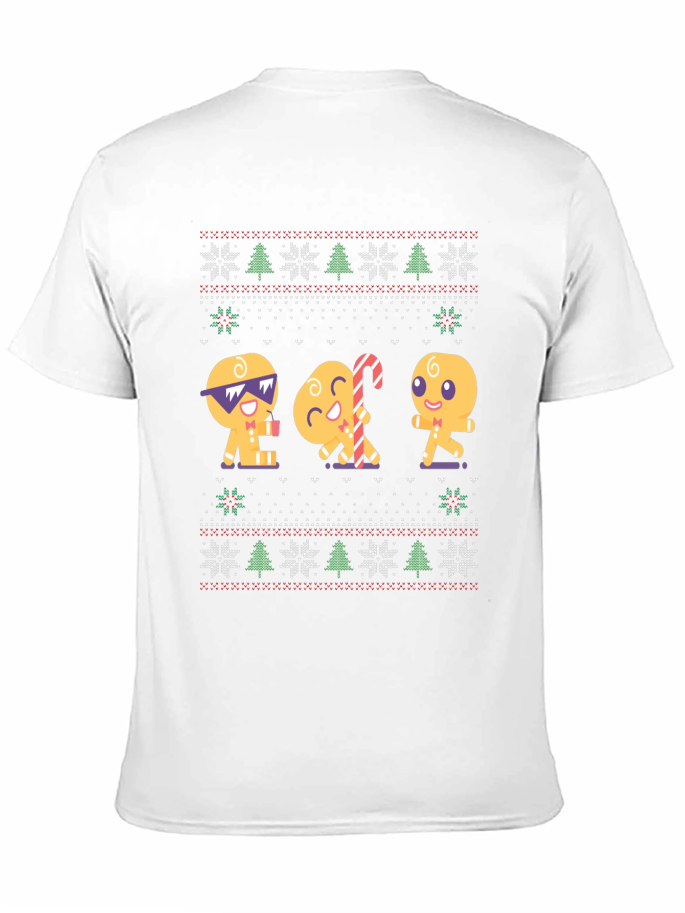 Gingerbread Cookie Ugly Christmas T-Shirt