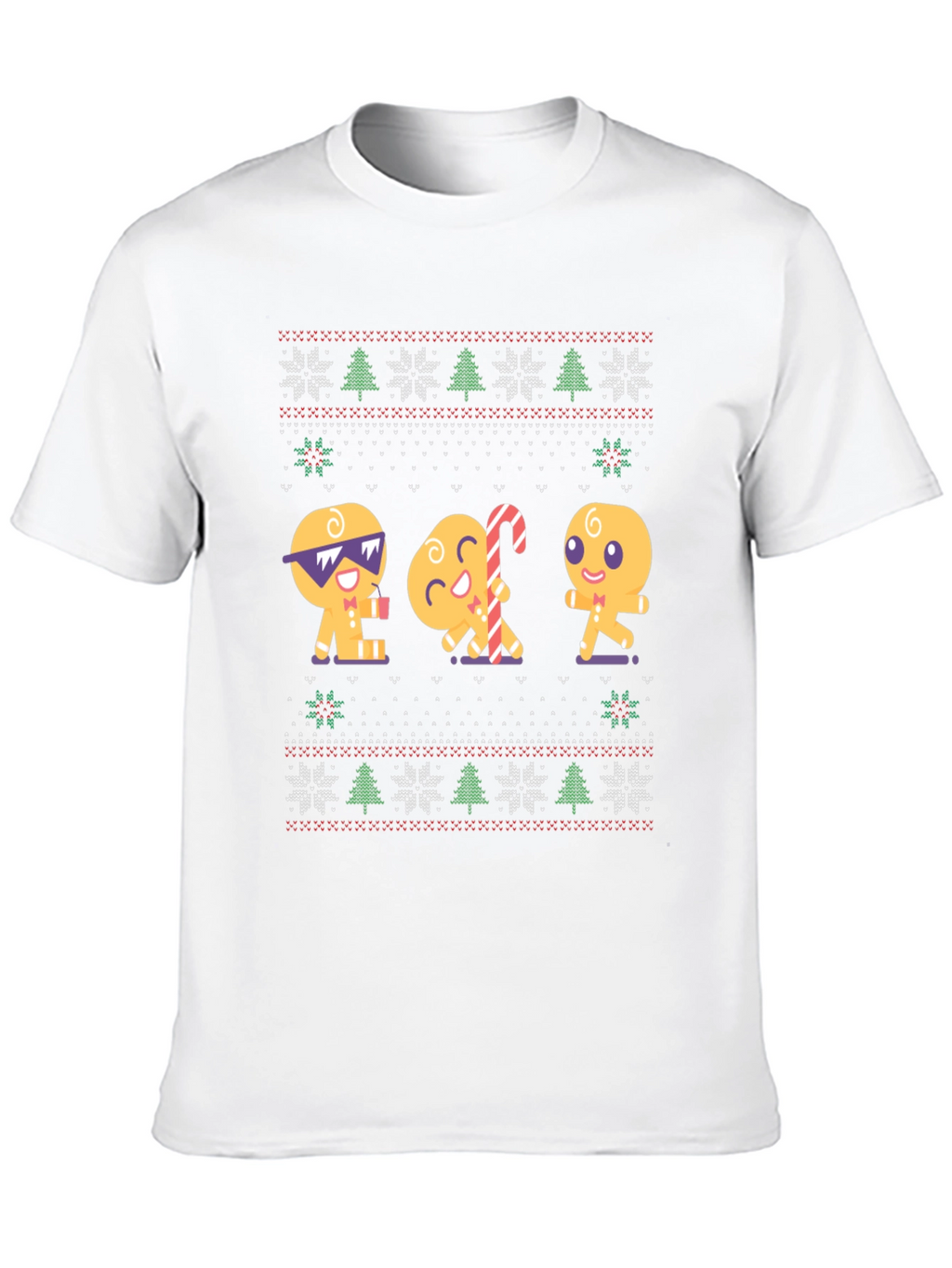 Gingerbread Cookie Ugly Christmas T-Shirt