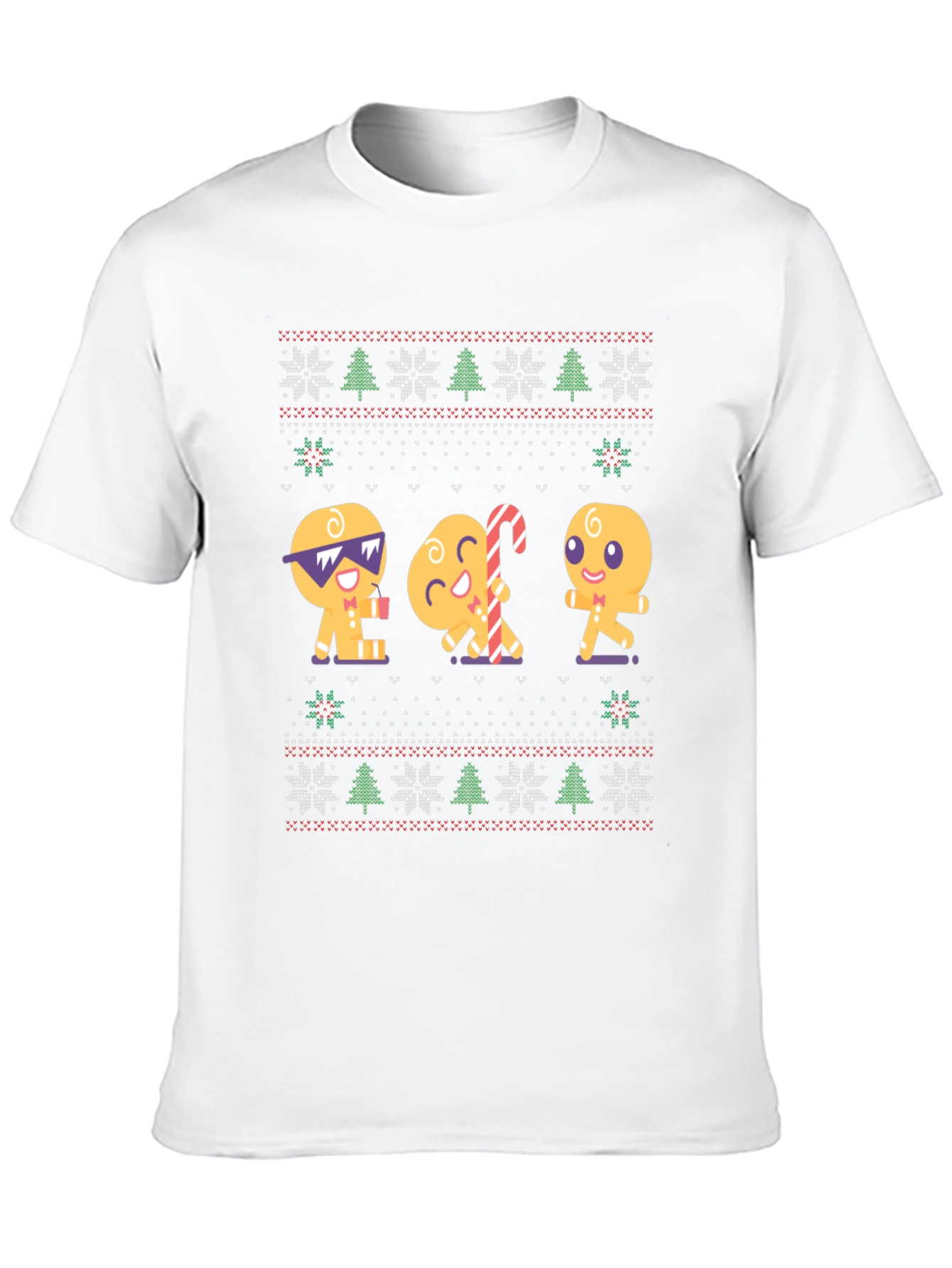 Gingerbread Cookie Ugly Christmas T-Shirt