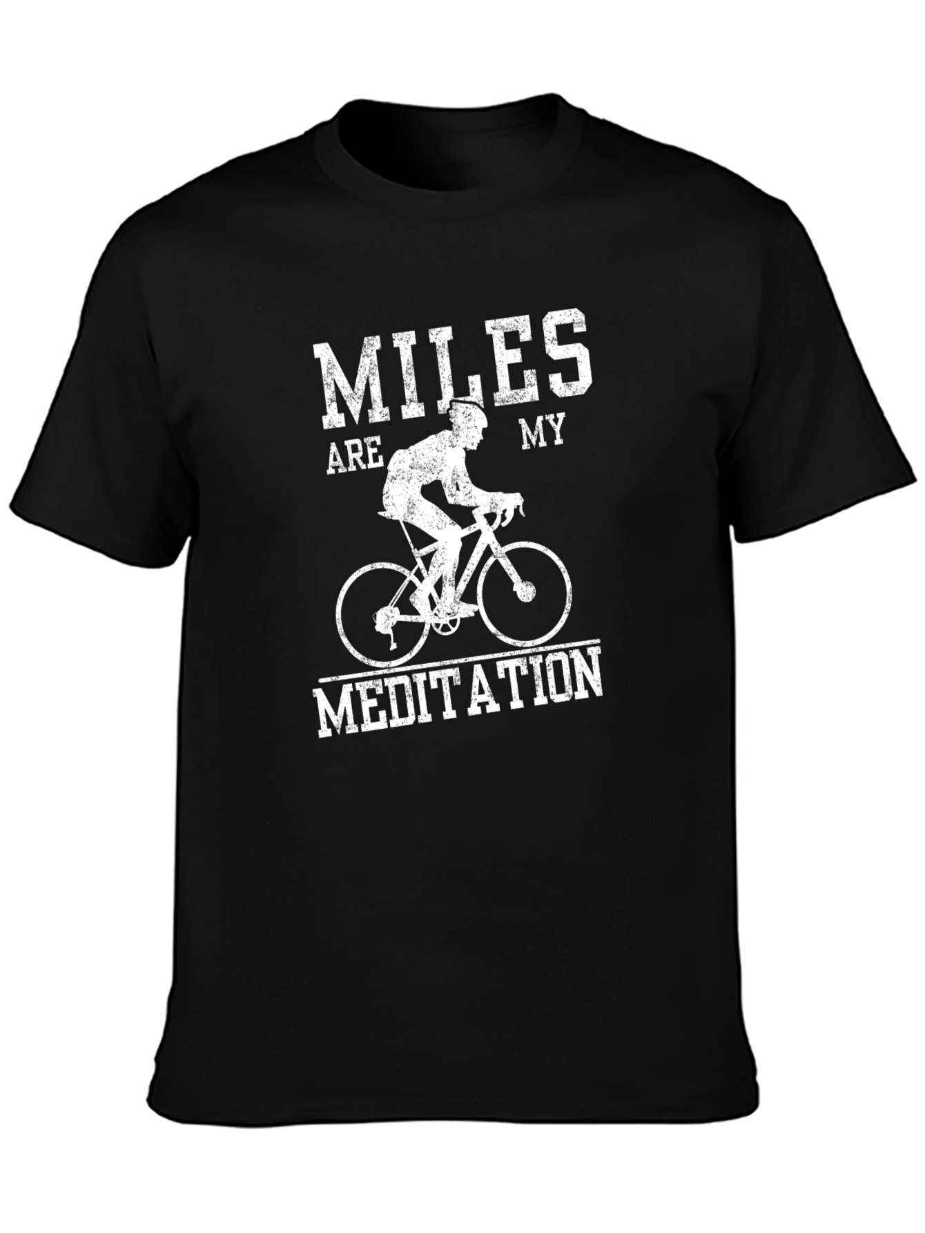 Miles are my Meditation Black T-Shirt