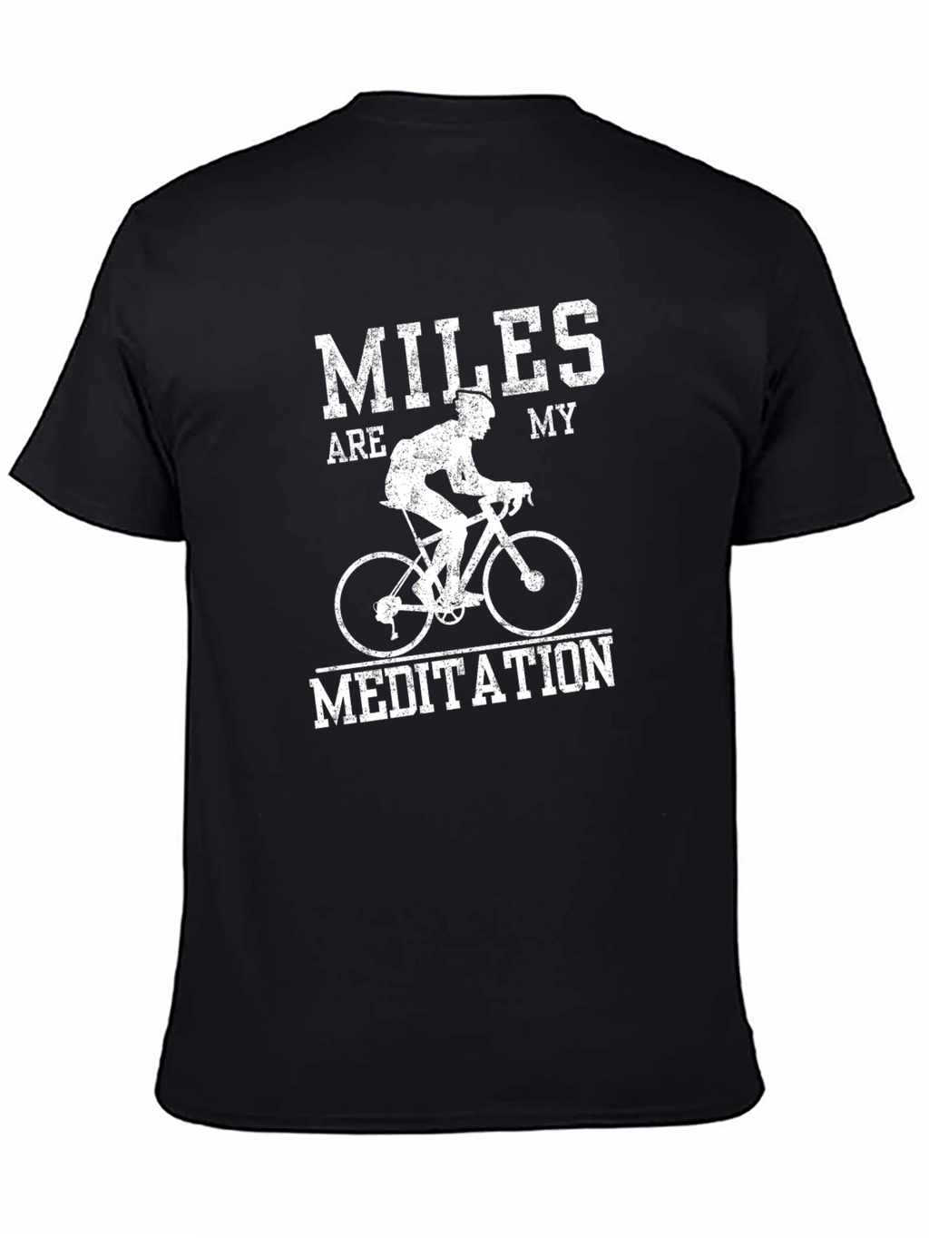 Miles are my Meditation Black T-Shirt