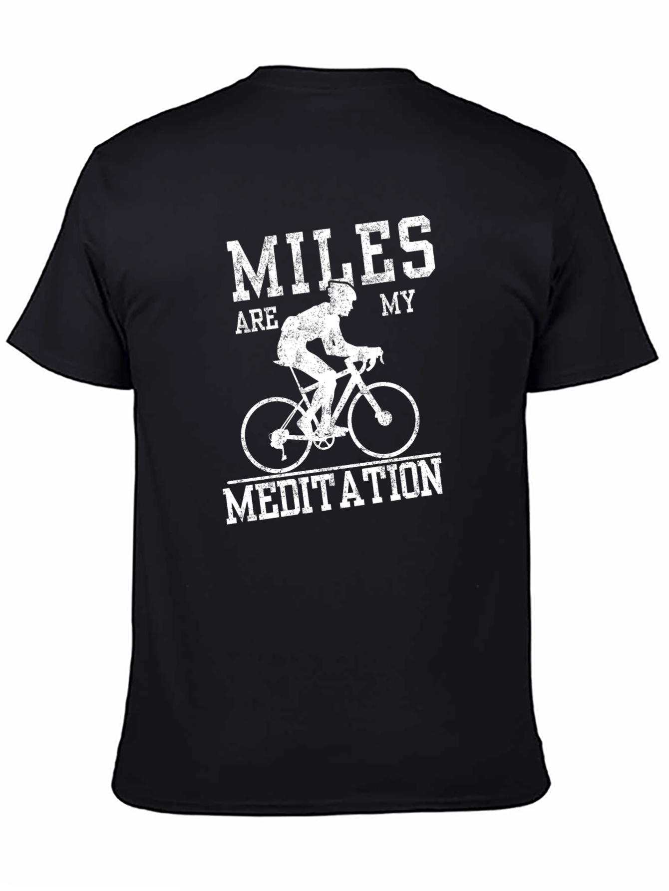 Miles are my Meditation Black T-Shirt