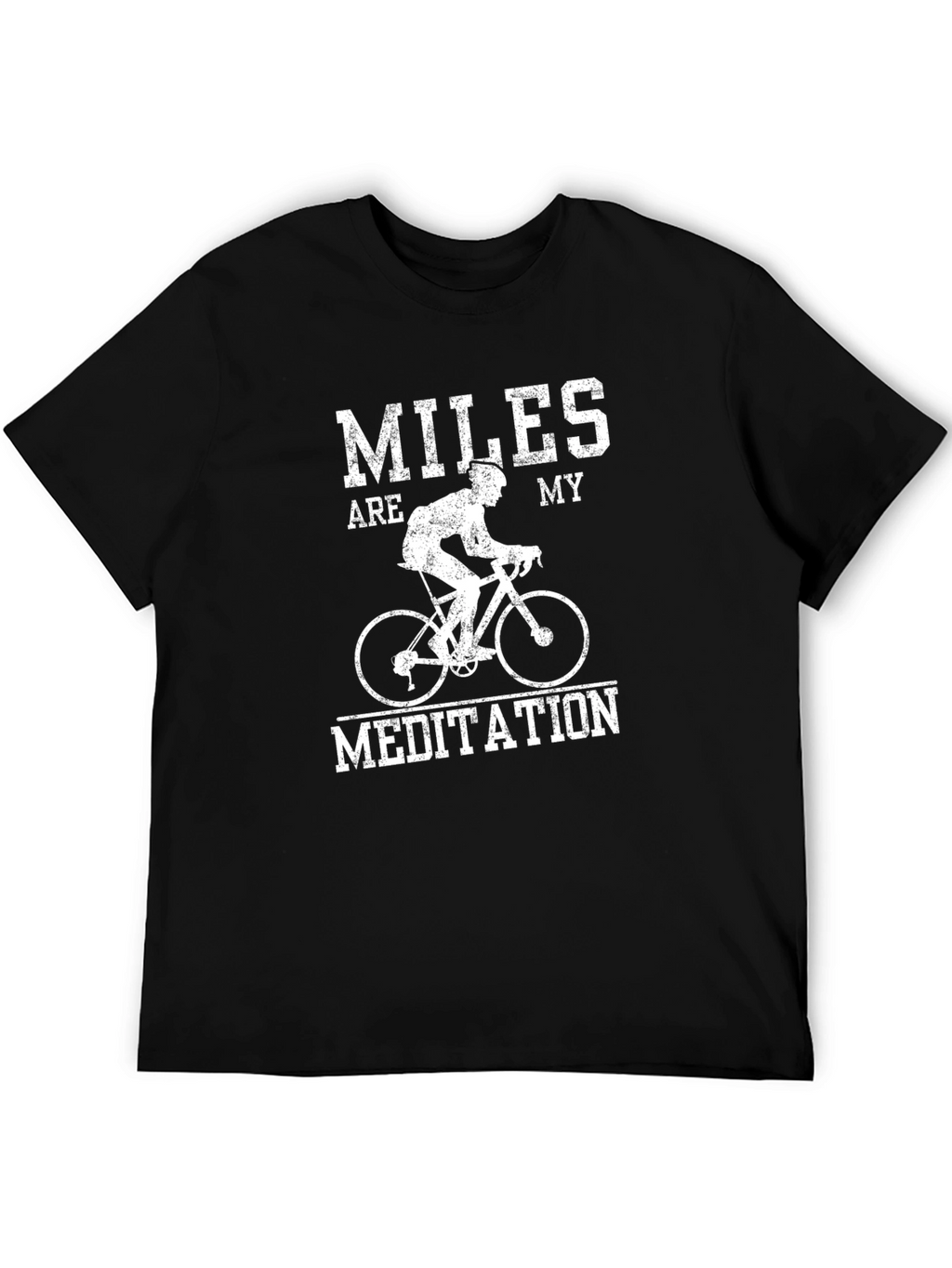 Miles are my Meditation Black T-Shirt