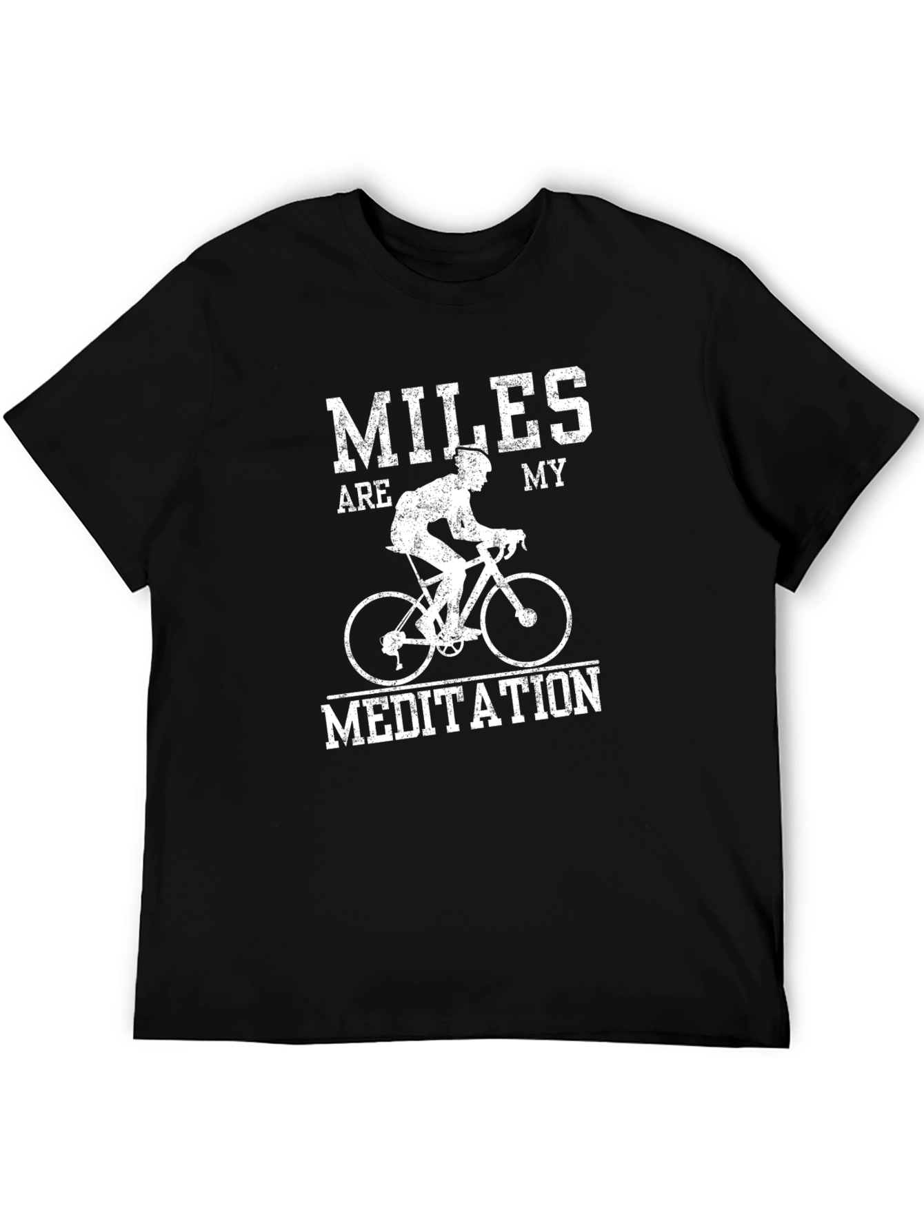 Miles are my Meditation Black T-Shirt