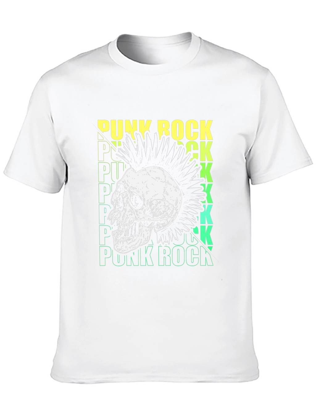 Punk Rock Skull Graphic Tee