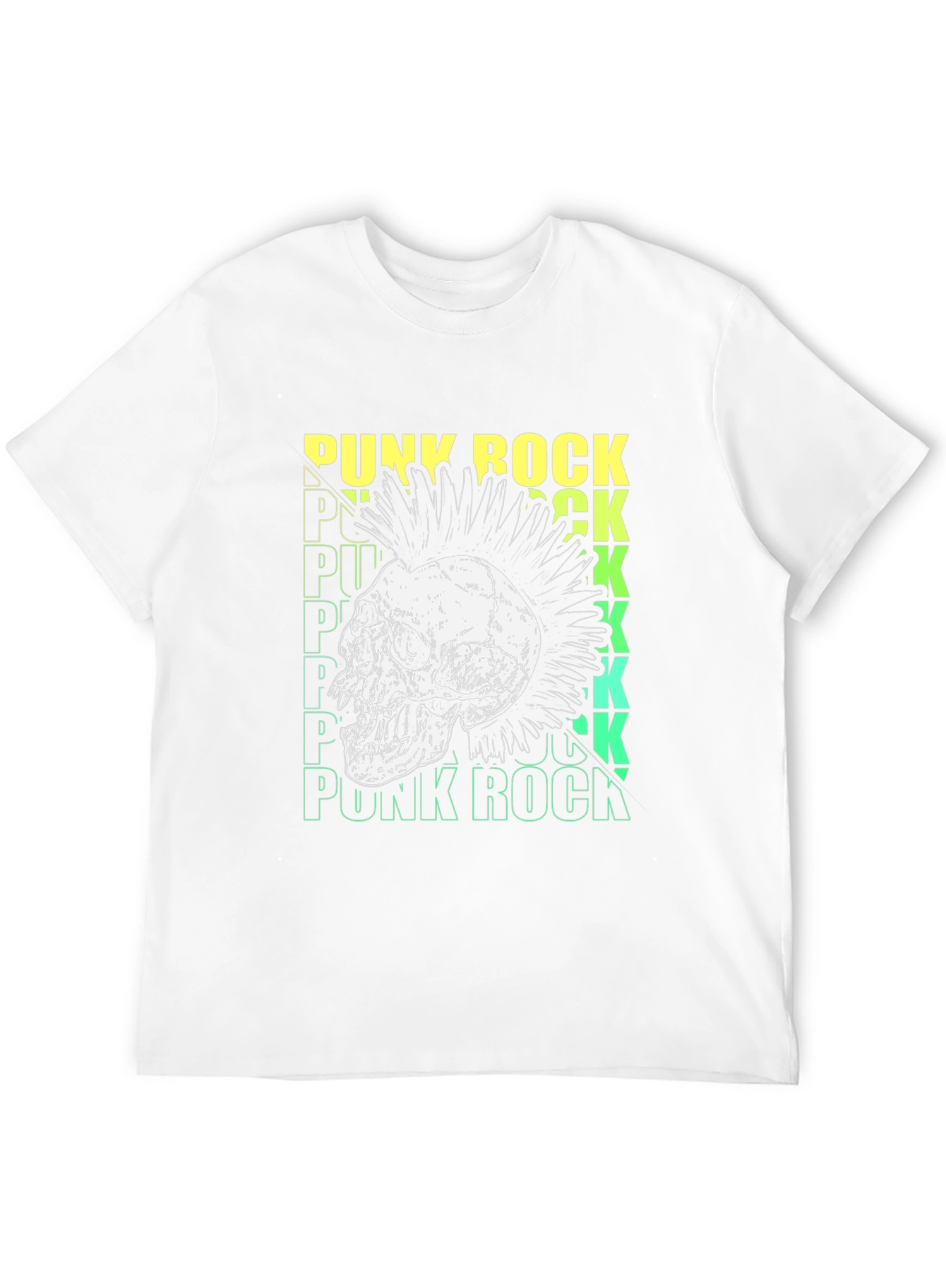 Punk Rock Skull Graphic Tee